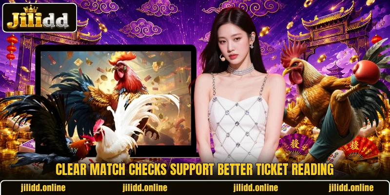 Clear match checks support better ticket reading