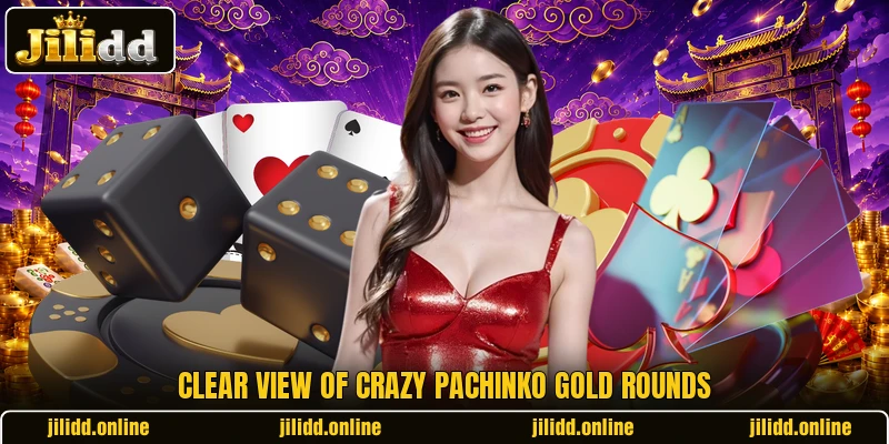 Clear view of Crazy Pachinko Gold rounds Clear view of Crazy Pachinko Gold rounds