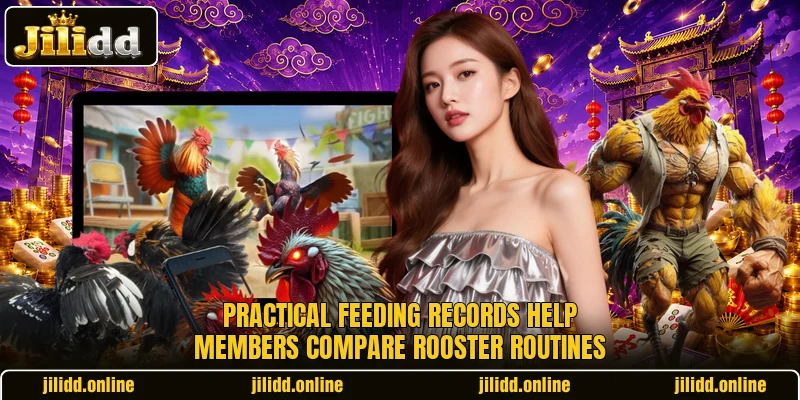 Practical feeding records help members compare rooster routines Practical feeding records help members compare rooster routines