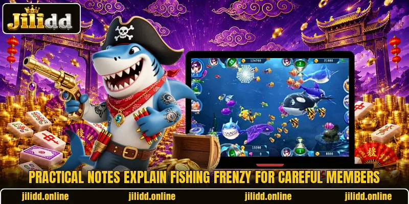 Practical notes explain Fishing Frenzy for careful members