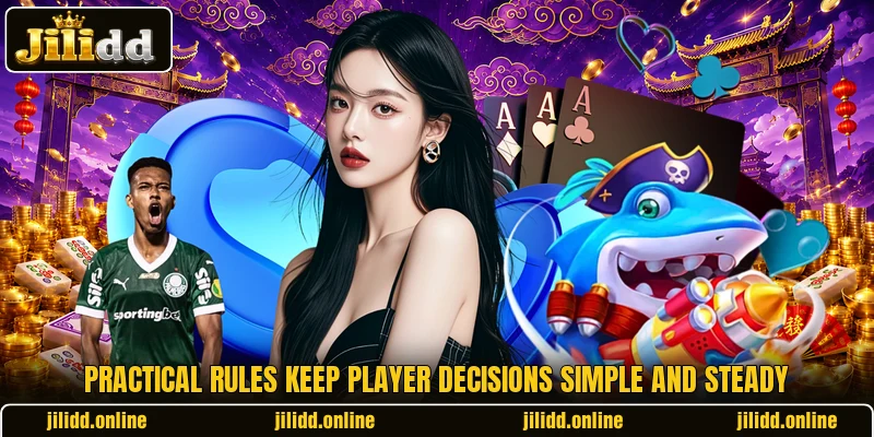 Practical rules keep player decisions simple and steady Practical rules keep player decisions simple and steady