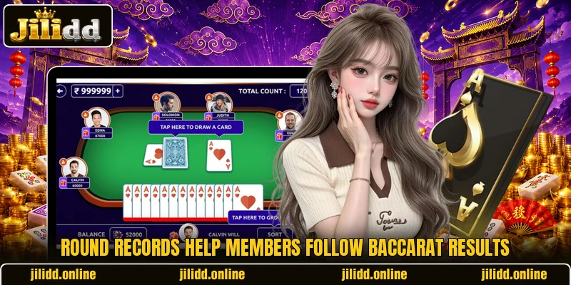 Round records help members follow baccarat results Round records help members follow baccarat results