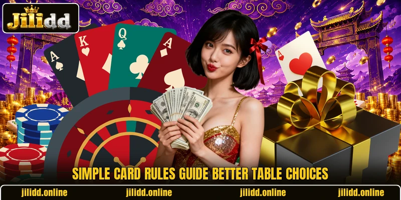Simple card rules guide better table choices