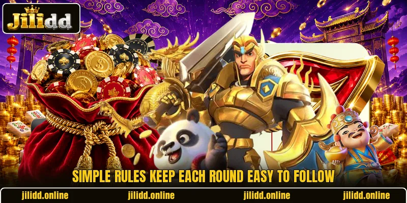 Simple rules keep each round easy to follow Simple rules keep each round easy to follow
